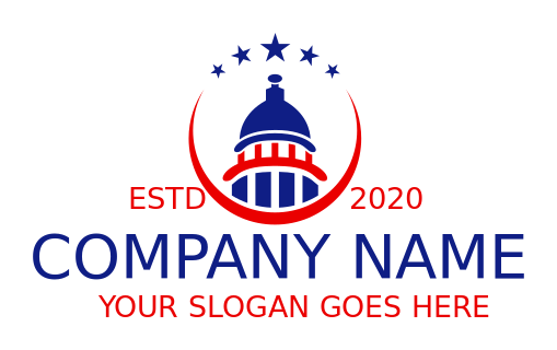 law firm logo capitol building with five stars