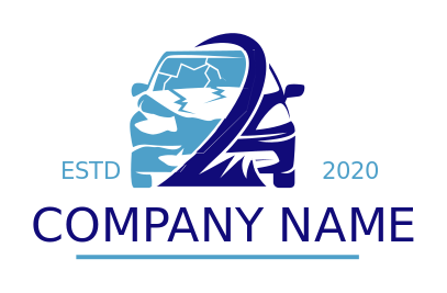 auto repair logo collision before and after