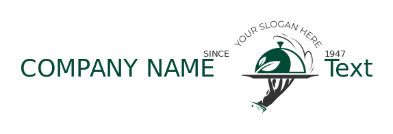 restaurant logo image hand holding cloche