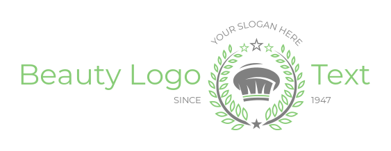 restaurant logo online chef hat in laurel wreath