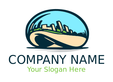 Chicago skyscrapers in Cloud Gate