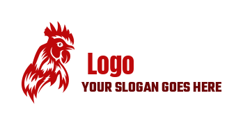 restaurant logo symbol chicken head