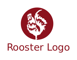 restaurant logo online chicken in circle
