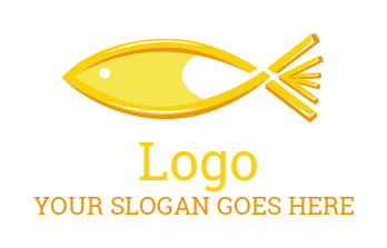 logo created chips and cheese forming fish 