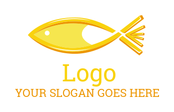 seafood restaurant logo chips in cheese fish