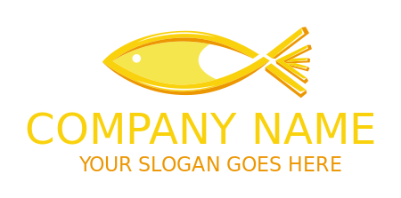 seafood restaurant logo chips in cheese fish