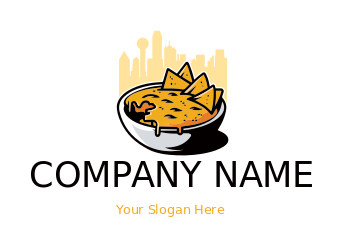 chips in queso sauce in Dallas skyline