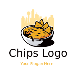 chips in queso sauce in Dallas skyline