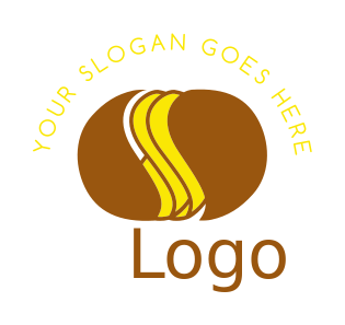 restaurant logo online chips in sliced potatoes