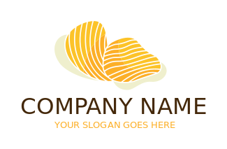 food logo online crinkle wavy chips