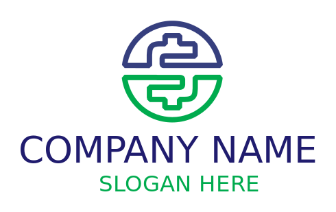 collection agency logo dollar currency in circle