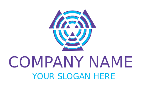 radiology logo maker circle with waves