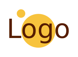 text logo online modern in circle