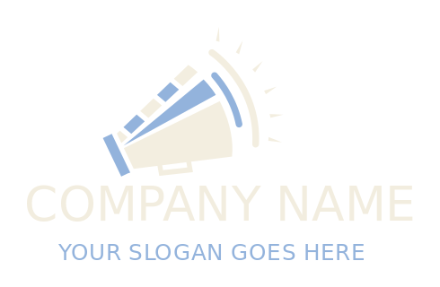 media logo icon clapperboard megaphone