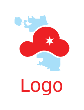 Cloud Gate symbol in Chicago city