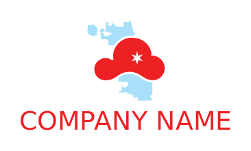 Cloud Gate symbol in Chicago city