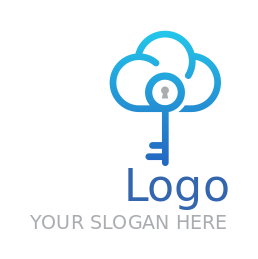 real estate logo cloud incorporated with key