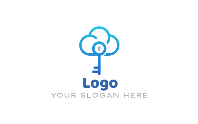 real estate logo cloud incorporated with key
