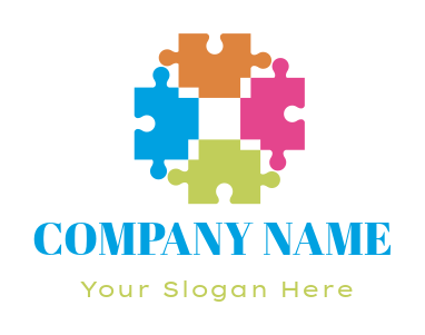 consulting logo image colorful jigsaw puzzle pieces forming square