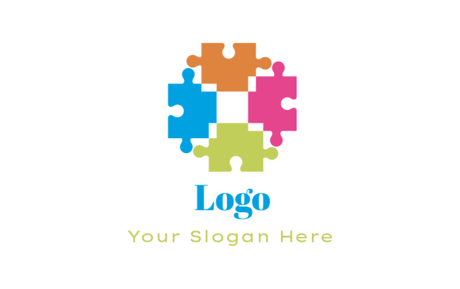 consulting logo image colorful jigsaw puzzle pieces forming square