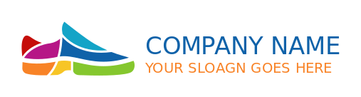 shoe store logo image colorful loafer