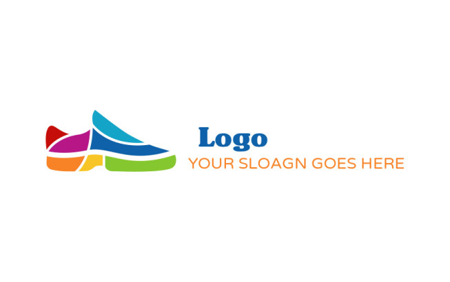 apparel logo image colorful loafer shoe