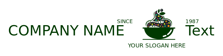 ice cream parlor logo colorful yogurt cream in bowl