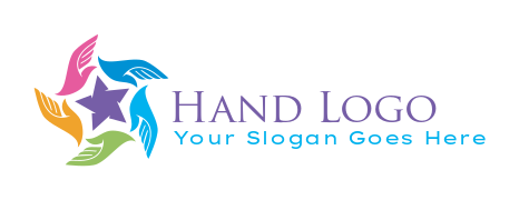 Hand Logo Colorful Create Your Hand Logo — It’s Free to Try | LogoDesign.Net