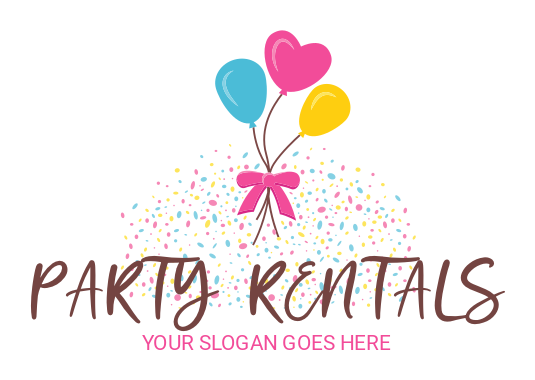 Free Party Rentals Logos | Party Rental Logo Maker | LogoDesign.net