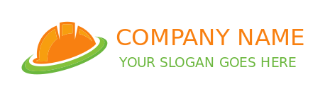 construction logo template construction hat with swoosh - logodesign.net