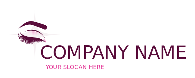 cosmetology school logo illustrative eye