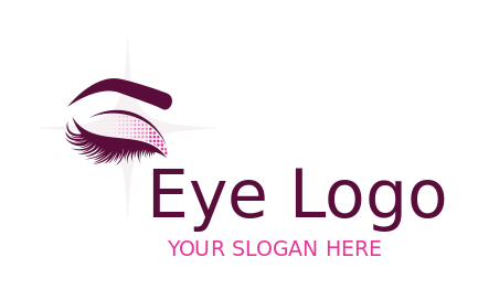 cosmetology school logo illustrative eye