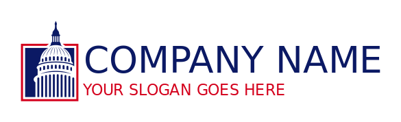 create a law firm logo courthouse in square - logodesign.net