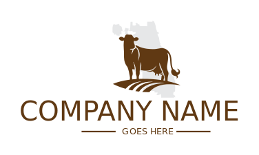 cow standing on field in Chicago city