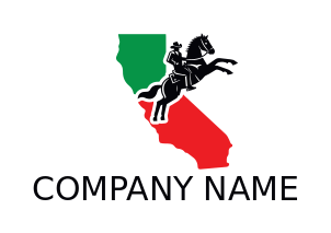 cowboy riding horse in California