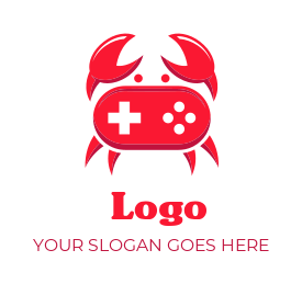 games logo online crab and console
