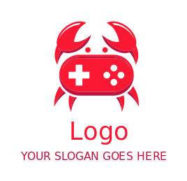 games logo online crab and console