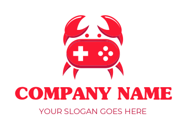 games logo online crab and console