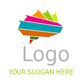 advertising logo template creative colorful mind