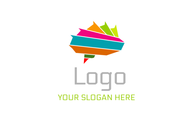 advertising logo template creative colorful mind