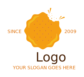 snack bar logo icon crispy biscuit