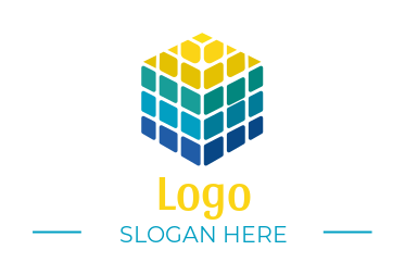 Logo idea cubic solar panels