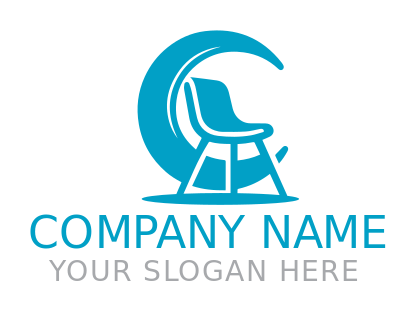 curved c-shaped chair 