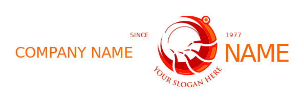 seafood company logo red and orange shrimp