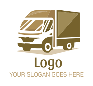 Design a transportation logo of movers truck