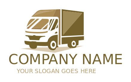 Design a transportation logo of movers truck