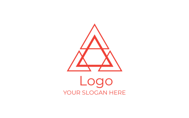 arts logo triangle shapes forming arrows