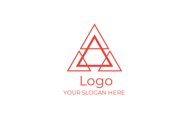 Red Ribbon Triangle Red Triangle Logo Name