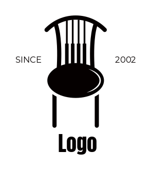 entertainment logo dining chair with piano keys