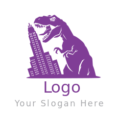 dinosaur eating Chicago Willis Tower